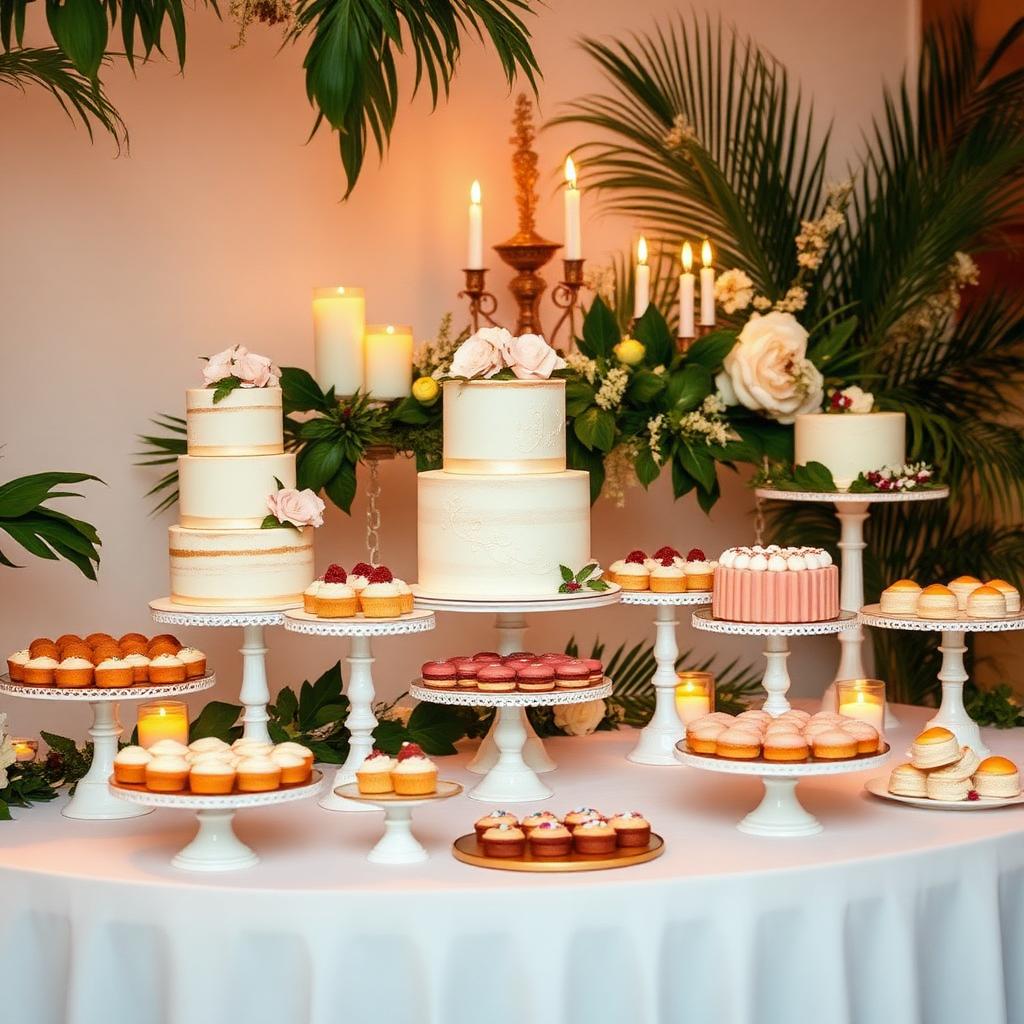 An elegant Sugarline dessert table at a celebration